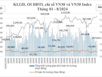 Tháng 8, sản phẩm hợp đồng tương lai trái phiếu chính phủ tiếp tục không có giao dịch