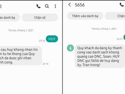 Thu hồi 6 tên định danh doanh nghiệp vì phát tán tin nhắn, cuộc gọi rác