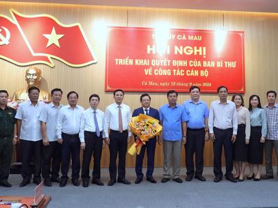 TS. Nguyễn Đức Hiển, Phó Trưởng Ban Kinh tế Trung ương, giữ chức Phó Bí thư Tỉnh ủy Cà Mau