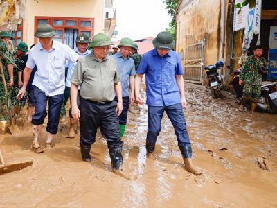 Thủ tướng Phạm Minh Chính tới Yên Bái chỉ đạo ứng phó, khắc phục hậu quả mưa lũ, thiên tai