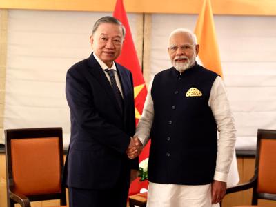 Tổng Bí thư, Chủ tịch nước Tô Lâm gặp Thủ tướng Ấn Độ Narendra Modi