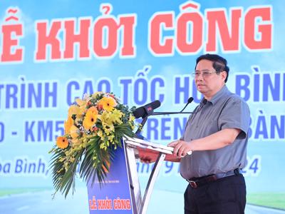 Khởi công tuyến cao tốc Hòa Bình - Mộc Châu  