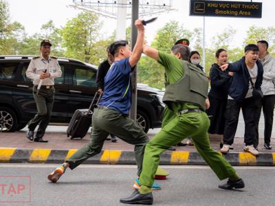 Diễn tập phòng chống khổng bố tại sân bay Nội Bài