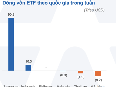 Dòng vốn ETF tiếp tục rời chứng khoán Việt Nam, đổ mạnh vào cổ phiếu Mỹ 