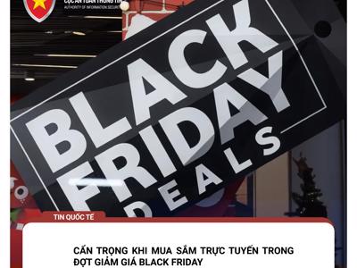 Cẩn trọng email, website thương mại điện tử, fanpage mùa Black Friday