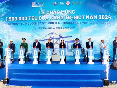  Năm đầu tiên Tân cảng Hải Phòng đón 1.500.000 TEU