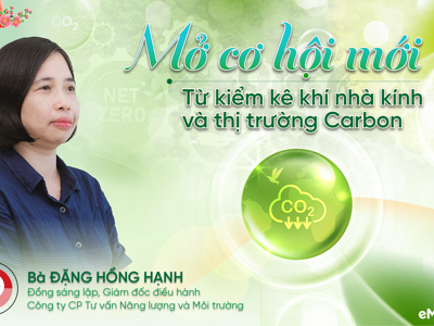 Mở cơ hội mới từ kiểm kê khí nhà kính và thị trường carbon