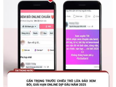 Cẩn trọng chiêu trò lừa đảo xem bói, giải hạn online đầu năm