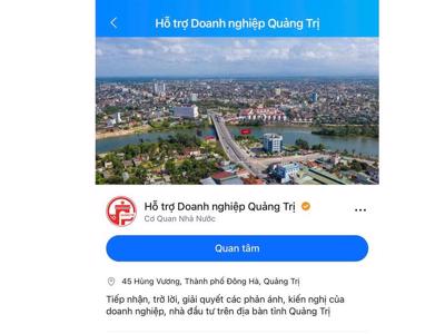 Quảng Trị tiếp nhận phản ánh, kiến nghị của doanh nghiệp qua mạng xã hội
