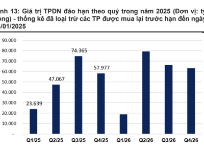 Năm 2025, trái phiếu doanh nghiệp đáo hạn 203 nghìn tỷ đồng, tập trung vào nhóm bất động sản