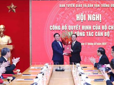 Ông Huỳnh Thành Đạt giữ chức Phó Trưởng Ban Tuyên giáo và Dân vận Trung ương