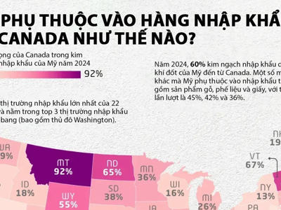 Sự phụ thuộc thương mại giữa Mỹ và Canada