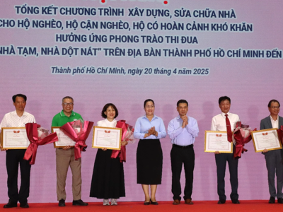 TP Hồ Chí Minh chi hơn 70 tỷ đồng xóa 1.222 căn nhà tạm, nhà dột nát