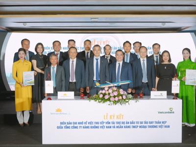 Vietnam Airlines bắt tay Vietcombank triển khai kế hoạch "bơm vốn" cho 50 máy bay thân hẹp