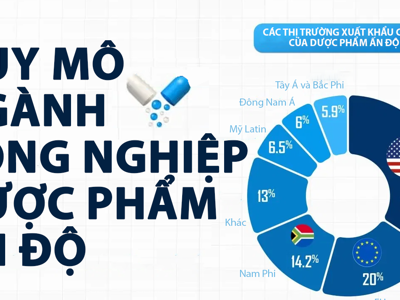 Quy mô ngành công nghiệp dược phẩm khổng lồ của Ấn Độ