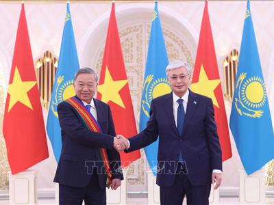 Tổng Bí thư Tô Lâm nhận Huân chương Hữu nghị Dostyk hạng nhất của Kazakhstan