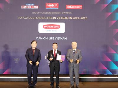 Dai-ichi Life Việt Nam được vinh danh tại “Chương trình Rồng Vàng 2025 - Doanh nghiệp nhà cái bet88 tiêu biểu”