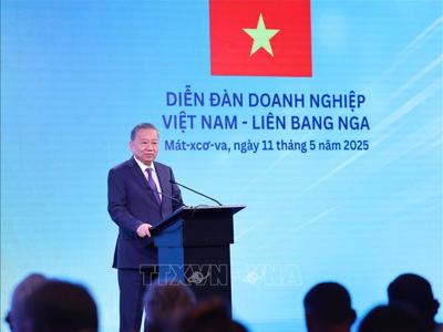 Tổng Bí thư Tô Lâm: Nhanh chóng nâng cao kim ngạch thương mại Việt - Nga để tương xứng với tiềm năng