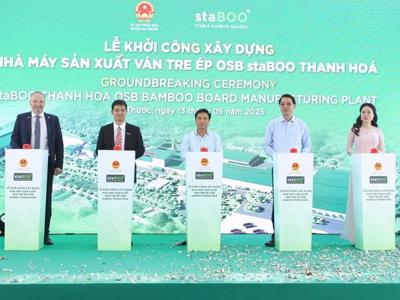 Construction of $114.9m-bamboo processing plant starts in Thanh Hoa