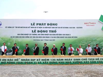 Bình Dương động thổ 2 khu công nghiệp sinh thái, thông minh và bền vững