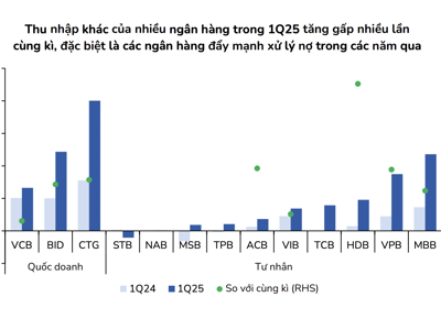 Lợi nhuận ngân hàng năm 2025: Trông chờ vào thu hồi nợ xấu bất động sản? 
