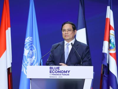 Thủ tướng Phạm Minh Chính bắt đầu các hoạt động tại Hội nghị Đại dương Liên Hợp Quốc