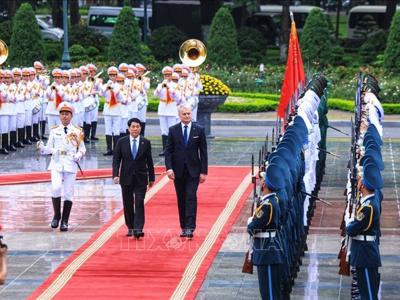 Chủ tịch nước Lương Cường chủ trì lễ đón Tổng thống Lithuania thăm chính thức Việt Nam