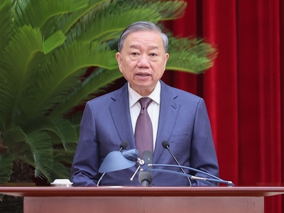 Toàn văn bài phát biểu của Tổng Bí thư Tô Lâm tại phiên khai mạc Hội nghị Trung ương 12 Khóa XIII