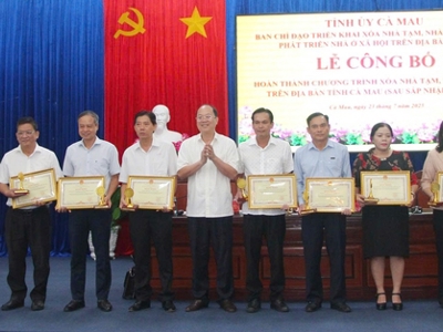 Cà Mau hoàn thành chương trình xóa nhà tạm, dột nát