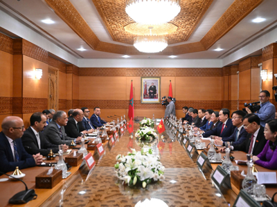 Chủ tịch Quốc hội Trần Thanh Mẫn hội đàm với lãnh đạo Nghị viện Morocco
