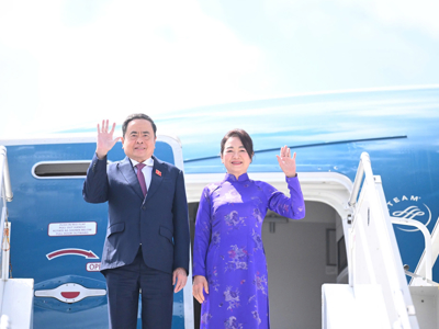 Chủ tịch Quốc hội Trần Thanh Mẫn bắt đầu các hoạt động tại Hội nghị các Chủ tịch Quốc hội thế giới lần thứ 6 