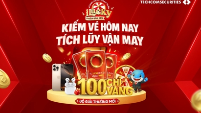 TCBS tung ưu đãi lớn: Tặng 100 chỉ vàng nhẫn cùng hàng triệu phần quà hấp dẫn