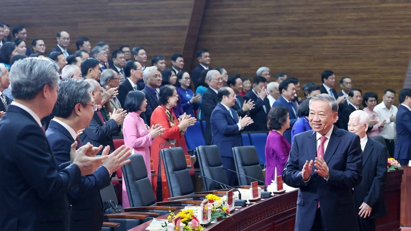 Tổng Bí thư Tô Lâm dự Lễ công bố các Nghị quyết, Quyết định về sáp nhập đơn vị hành chính tại Thành phố Hồ Chí Minh