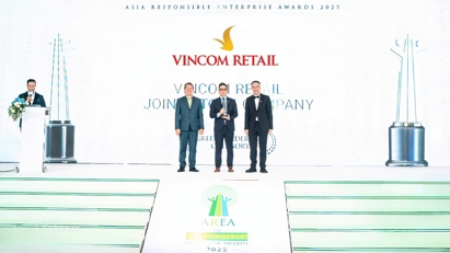 Vincom Retail tiếp tục được vinh danh Top 50 công ty niêm yết tốt nhất Việt Nam và Lãnh đạo Xanh Châu Á