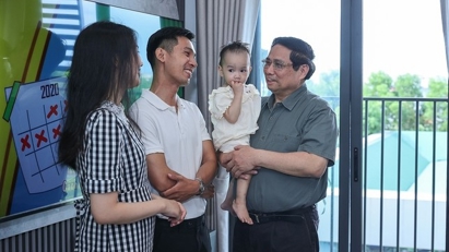 Thủ tướng thăm khu nhà ở xã hội tại đô thị mới An Vân Dương