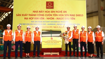 Tập đoàn Hoa Sen sản xuất thành công tôn siêu bền Hoa Sen Mag Shield