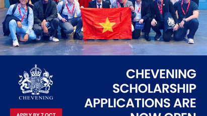 Vương quốc Anh cấp 20 suất học bổng Chevening cho Việt Nam