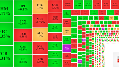 Lại xả blue-chips, VN30-Index đã đỏ