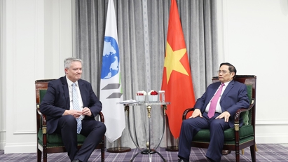 Thủ tướng đề nghị OECD tiếp tục hỗ trợ Việt Nam phục hồi và phát triển kinh tế - xã hội hậu Covid