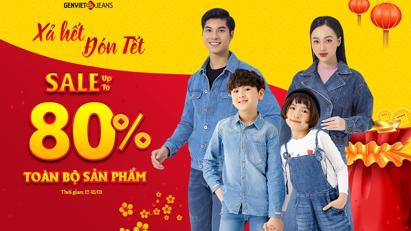 Genviet Jeans giảm giá lên đến 80% toàn bộ sản phẩm để đón Tết