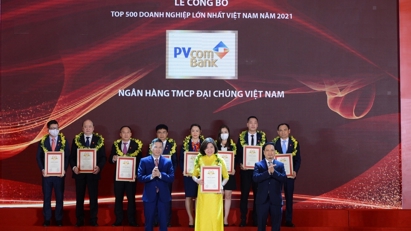 PVcomBank tăng 16 bậc trong bảng xếp hạng VNR500