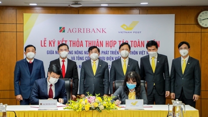 Agribank và Vietnam Post ký kết thỏa thuận hợp tác toàn diện