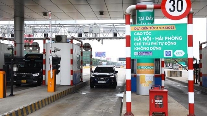 Cao tốc Hà Nội - Hải Phòng thu phí không dừng hoàn toàn từ ngày 1/6