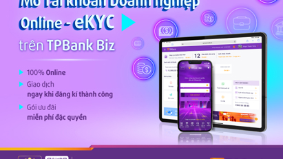 TPBank ra mắt tính năng mở tài khoản online cho khách hàng doanh nghiệp