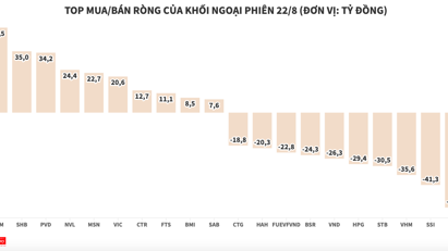 Lực bán áp đảo, khối ngoại xả ròng hơn 270 tỷ đồng