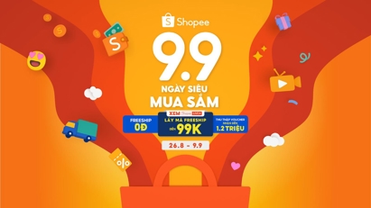 Shopee 9/9 Ngày siêu mua sắm, mua sắm thông thái và tận hưởng nhiều ưu đãi