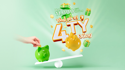 Cơ hội trúng 600 triệu đồng khi gửi tiết kiệm tại Vietcombank