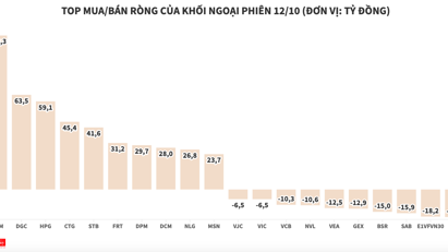 Khối ngoại tung hơn 465 tỷ đồng để kéo thị trường