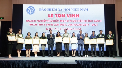 Vinh danh 103 doanh nghiệp tiêu biểu phía Nam thực hiện tốt chính sách bảo hiểm