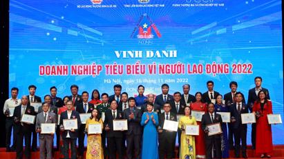 Vinh danh 62 doanh nghiệp tiêu biểu vì người lao động